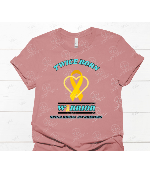 Twice Born Yellow Ribbon Warrior (Spina Bifida awareness)