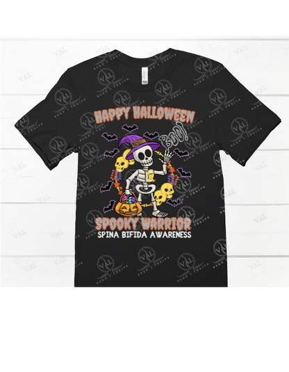 Youth - Happy Halloween Spooky Warrior (Spina Bifida Awareness)