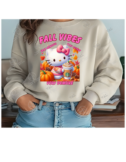 Hello Kitty Very Mindful, Very Cutesy, Very Demure Crewneck